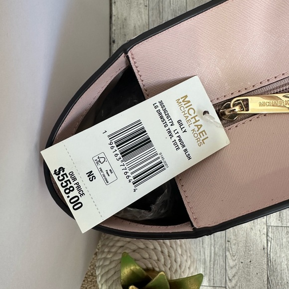 NWT MK Very Large Tote w/ COA Gilly Miami Blush Pink - Picture 4 of 13